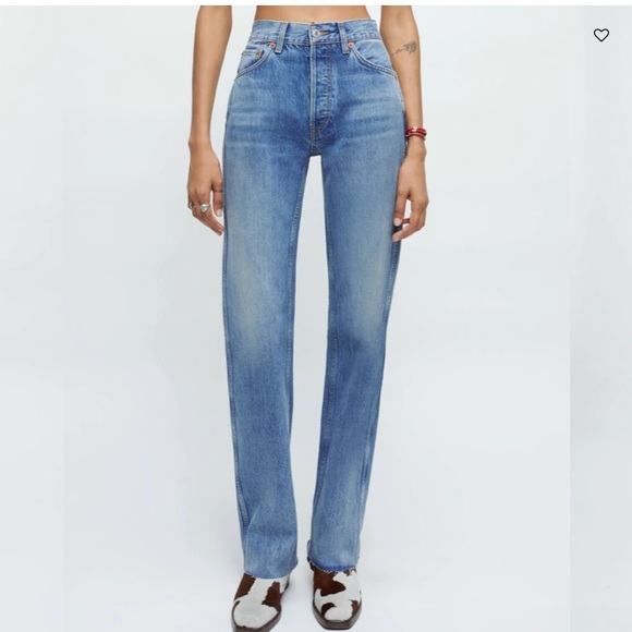 Re/Done Denim - Redone 90s high rise loose medium vain size 27